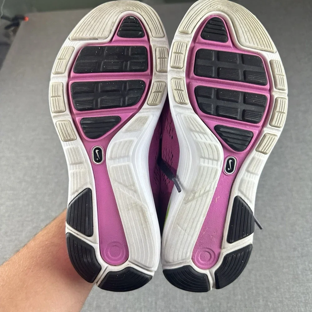 NIKE LUNARGLIDE +5 pink Running Training Shoes‎ 599395-610 Women's 8